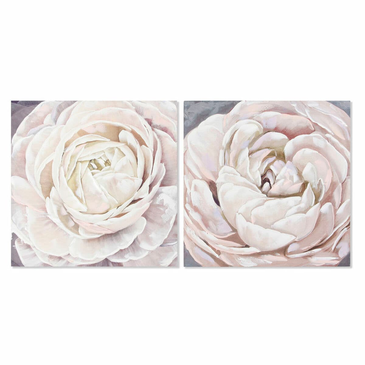 Canvas witte rozen (2-delig) - foto 3