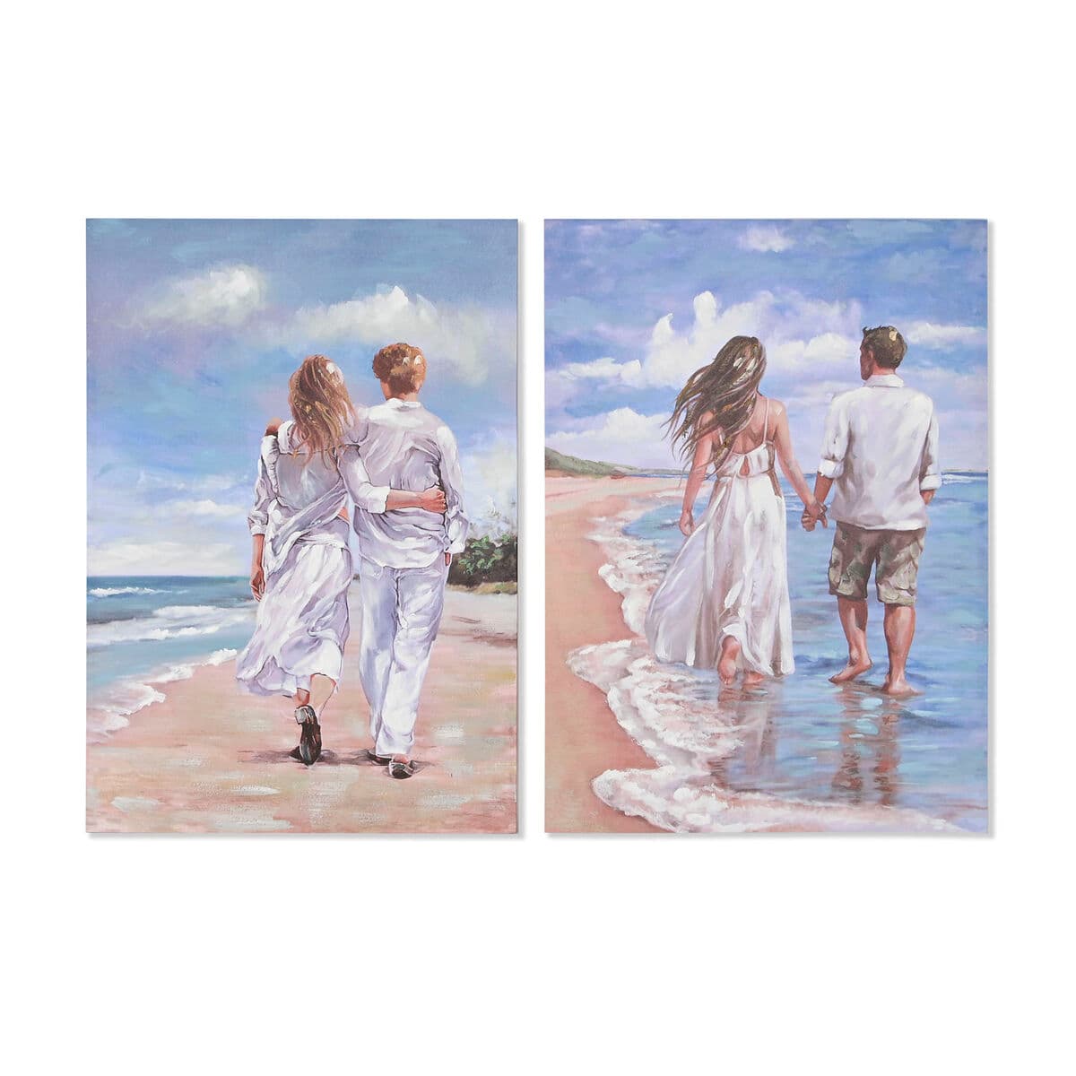 Canvas strandtafereel kust (2-delig) - foto 3