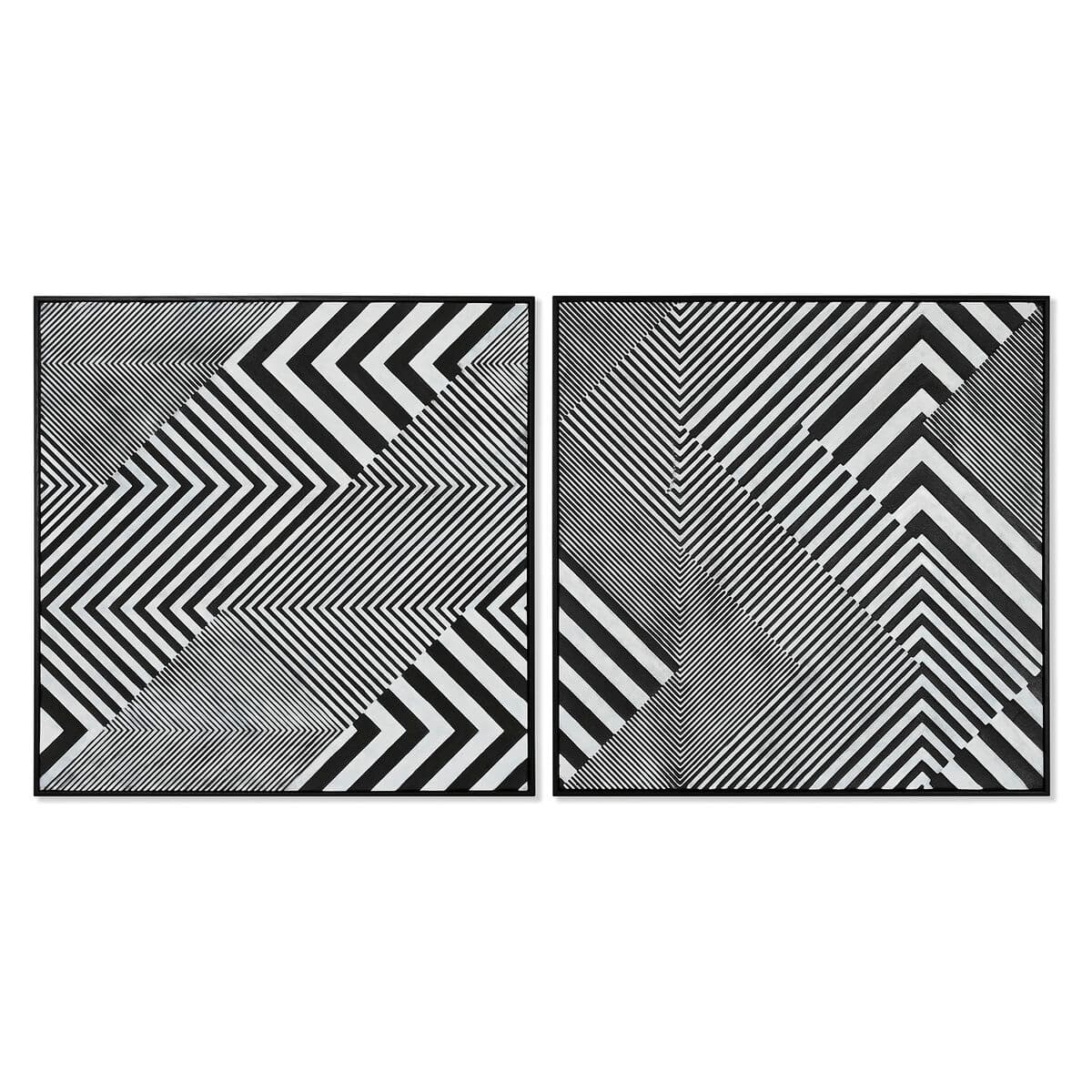 Canvas zwart-wit grafisch (2-delig) - foto 3