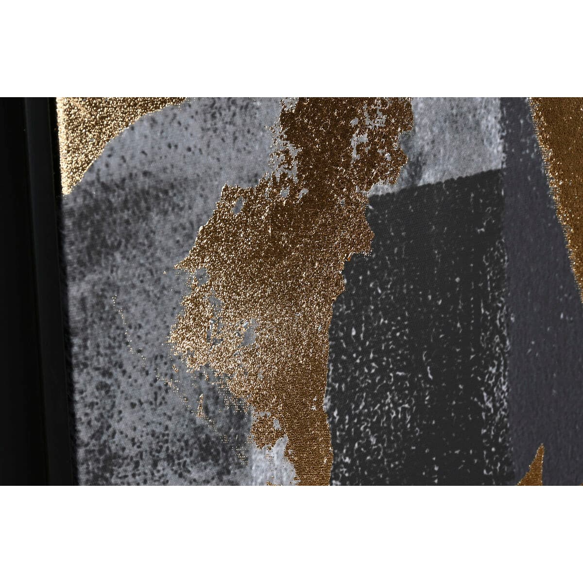 Canvas abstract zwart-goud 103x143 cm (2-delig) - foto 5