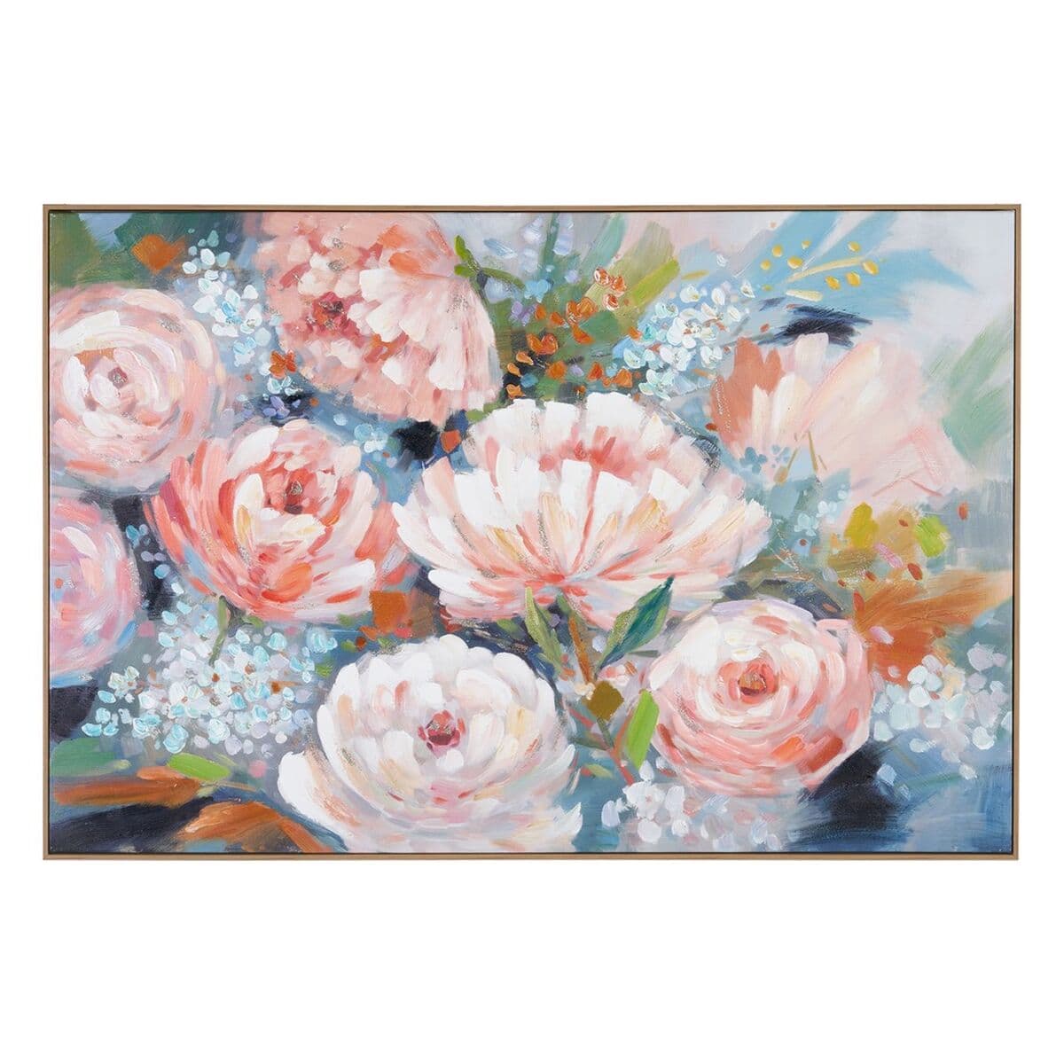 Canvas schilderij pioenrozen 80x120 cm - foto 3